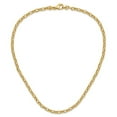 thumbnail image 2 of Diamond2Deal 14k Yellow Gold 4.5mm Polished Fancy Rolo Link Chain Necklace for Men 18", 2 of 6