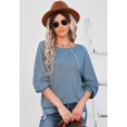 thumbnail image 3 of Women's Round Neck Contrast Stitch Sweater, 3 of 4