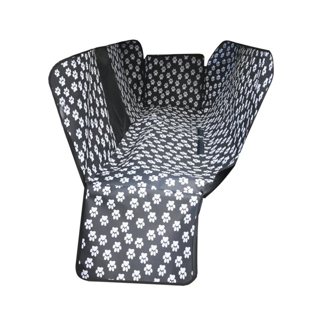 Funda para asiento de coche para perros y mascotas, doble Oxford, hamaca de viaje para mascotas, impermeable, alfombrilla protectora para asiento trasero, huellas de patas