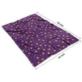 thumbnail image 4 of Purple Sun Star Swirl Pattern Blanket,Comfortable Soft Flannel Throw Blanket,All Season,Warm Lightweight Blankets for Sofa Bed Couch Living Room Chair,40"x50", 4 of 4