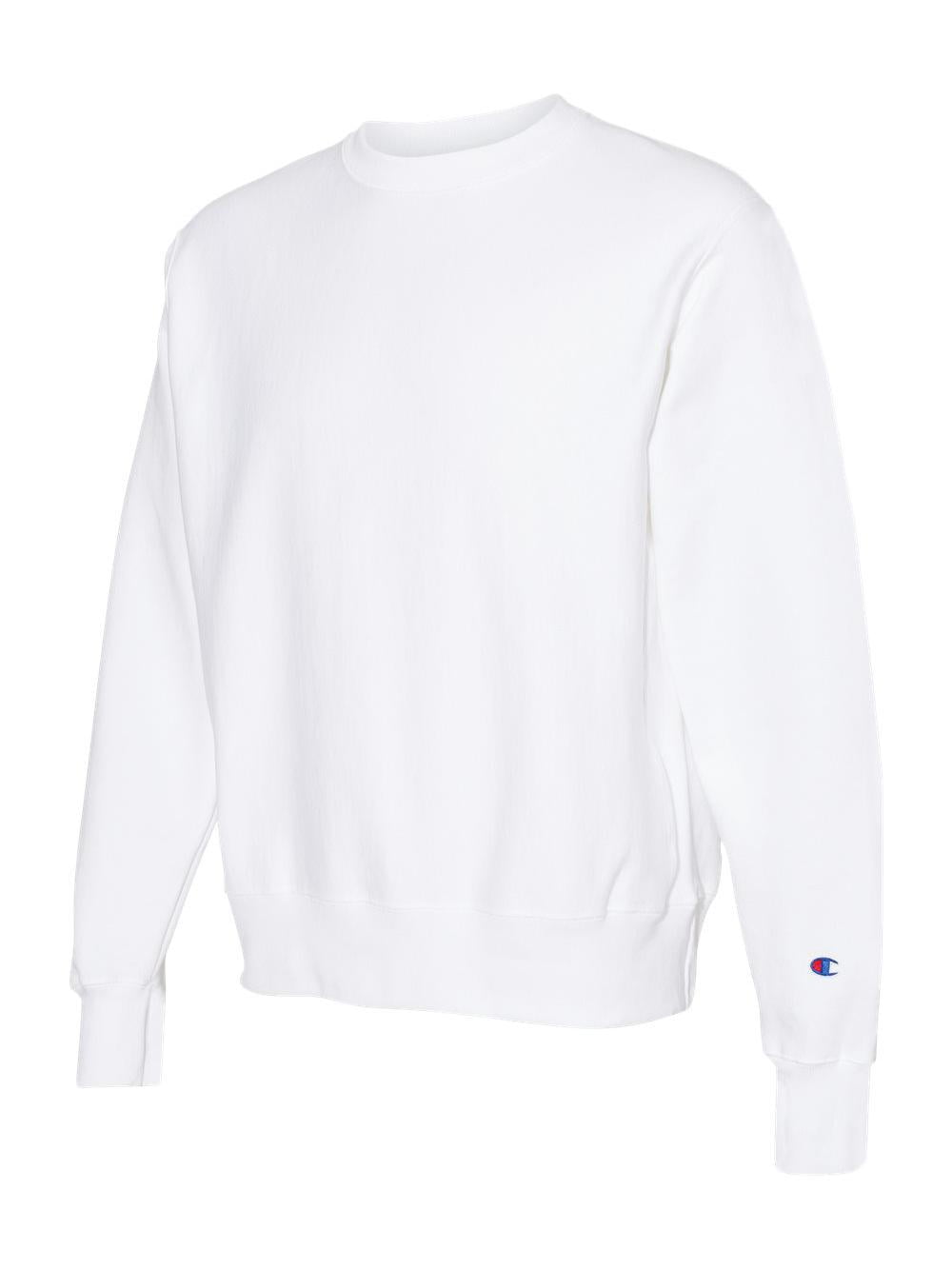 white mens champion sweatshirt