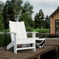 thumbnail image 2 of Wildridge Contemporary Adirondack Chair, White - All-Weather Recycled Plastic Furniture for Patio, Deck, Lawn, 2 of 4