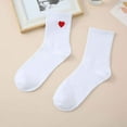 thumbnail image 2 of FhsagQ Chaussettes Femmes Chaussettes Noires Mode Femmes Solides Mignonnes en Forme de Cœur Chaussettes Imprimées Absorbantes Mi-Mollet Chaussettes pour Femmes Chaussettes Résille Bleues pour Femmes Ensembles Rouge Taille Unique, 2 of 4