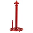 thumbnail image 1 of Cast Iron Fleur De Lis Paper Towel Holder, Red, 1 of 3