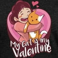 thumbnail image 3 of CafePress - My Cat Is My Valentine T Shirt - Womens Football Shirt, 3 of 4
