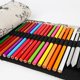 thumbnail image 4 of Peony 12/24/36/48/72 Holes Canvas Roll Pen Curtain Pencil Bag Case Makeup Wrap Holder Storage Pouch School Supplies, 4 of 5