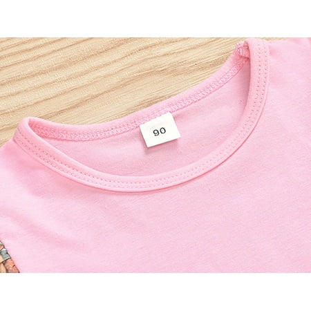 

TOWED22 First Birthday Outfit Girl Baby Girls Boys Shorts Set Sleeveless Tank Top T-shirt Drawstring Jogger Shorts 2Pcs Waffle Summer Clothes Pink