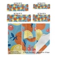 thumbnail image 3 of Kitchen Cafe Valance Curtain for Small Windows,Summer Lemon Orange and Cherry Rod Pocket Short Valances Farm Citrus Fruit on Blue Window Treatment Panel for Living Room/Bedroom/Bathroom,42x18in, 3 of 9