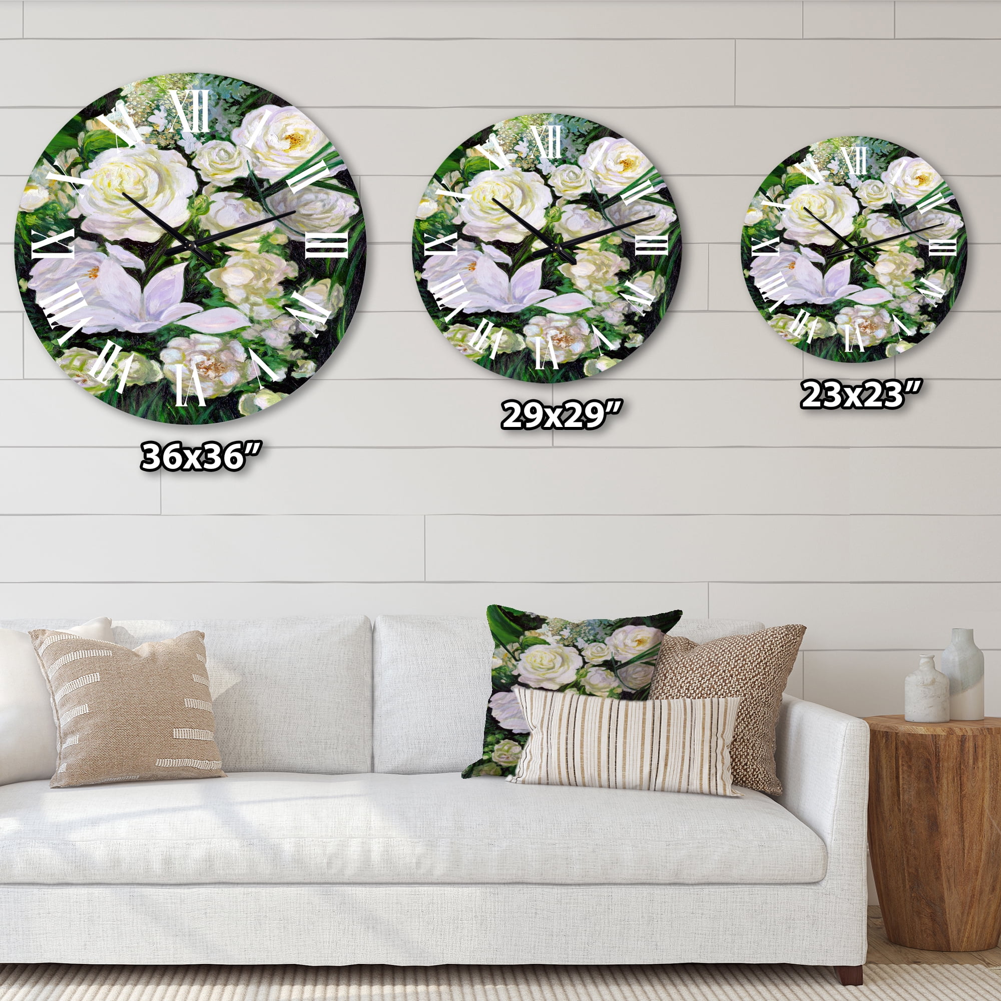 Designart 1 in Quartz Traditional Wall Clock