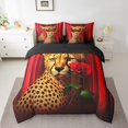 thumbnail image 2 of YST Leopard Rose Reversible Comforter Set, 7-Piece, Queen, 2 of 5