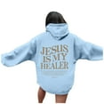 thumbnail image 4 of XINXIAOO Women's Sweatshirts Hoodies Jesus Hoodies Letter Print Hoodies Oversized Pullover Sweatshirts Fall Fashion Teen Clothing, 4 of 6