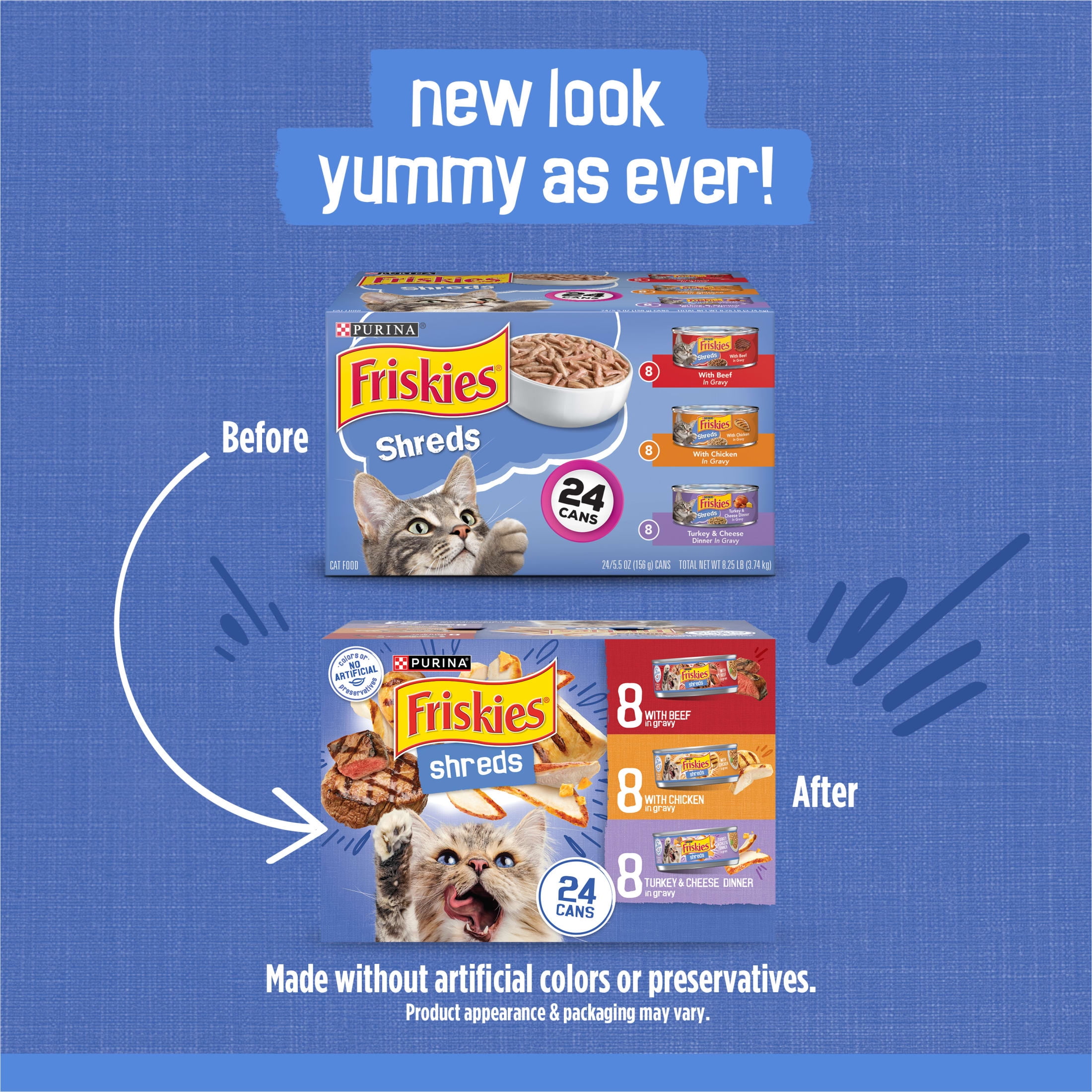 Friskies shreds variety pack hot sale