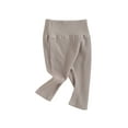 thumbnail image 2 of Musuos Baby Boys Girls Basic Long Pants 0-18 Months Solid Color Elastic High Waist Bottoms Casual Trousers for Newborn Infant, 2 of 10