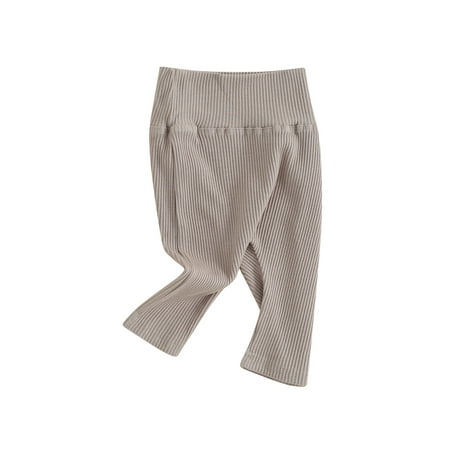 

Canis Solid Color High Waist Bottoms Casual Trousers for Toddler Babies