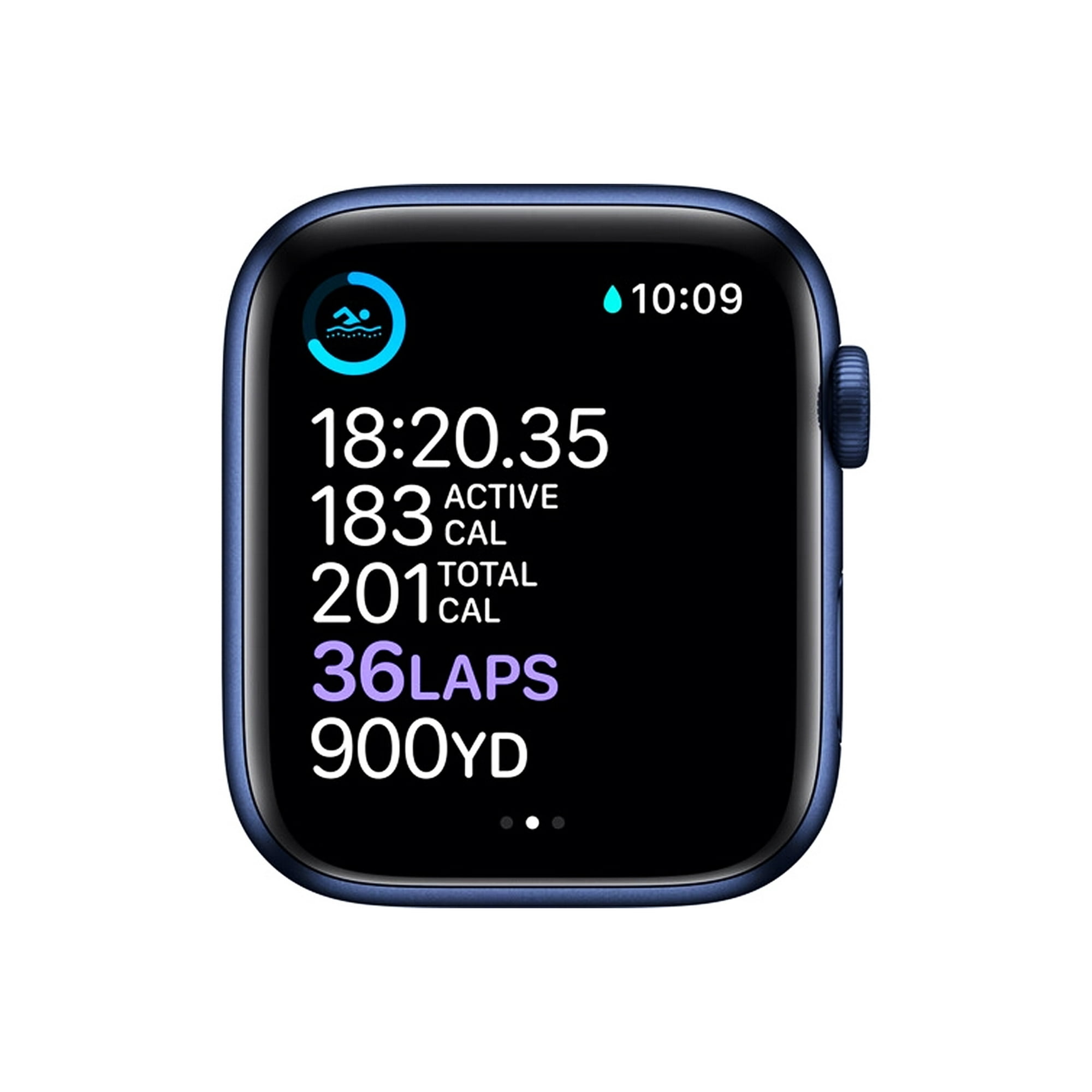 AppleWatch Series 6 (GPS, 44mm) - Blue Aluminum Case with Deep