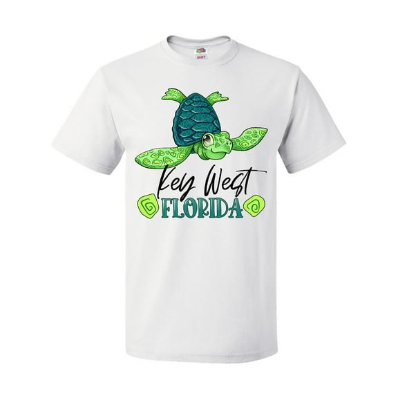 Inktastic Key West, Florida Happy Sea Turtle T-Shirt