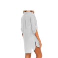 thumbnail image 5 of Women Chiffon Beach Cover Up Shirt Bikini Beachwear Bathing Suit Beach Dress, 5 of 6
