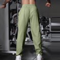 thumbnail image 3 of Men's Summer Capri Pants Lightweight Breathable Slit Pants Solid Color Elastic Drawstring Casual Shorts, 3 of 6