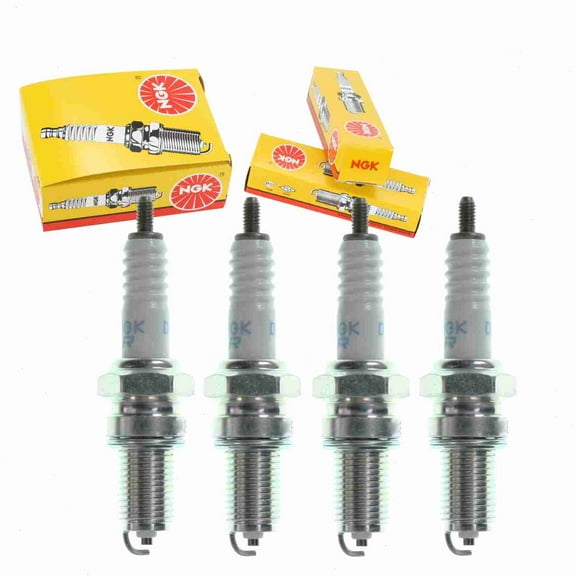 4 pc NGK 2887 Standard Spark Plugs for 4177 4190 92070-1250 94700-00406 94701-00406 94703-00406 98069-55916 X16EP-U9 X16EPR-U9 Ignition Wire Secondary