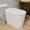 White, variant on GT Smart Toilet Bidet Tankless, Auto Open/Close Lid, Elongated Dual Flush One-Piece Toilet, White