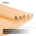 thumbnail image 3 of Unique Bargains Double Sided Color Flower Wrapping Paper Melon+Cool Brown 22.8'x22.8' Waterproof 10 Pack, 3 of 5