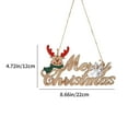 thumbnail image 4 of MXTPOV Wooden Christmas Decor Merry Christmas Sign Christmas Tree Decorations Santa Claus Christmas Deer Christmas Ornaments with Hanging Rope for Christmas Holiday Indoor Outdoor, 4 of 5