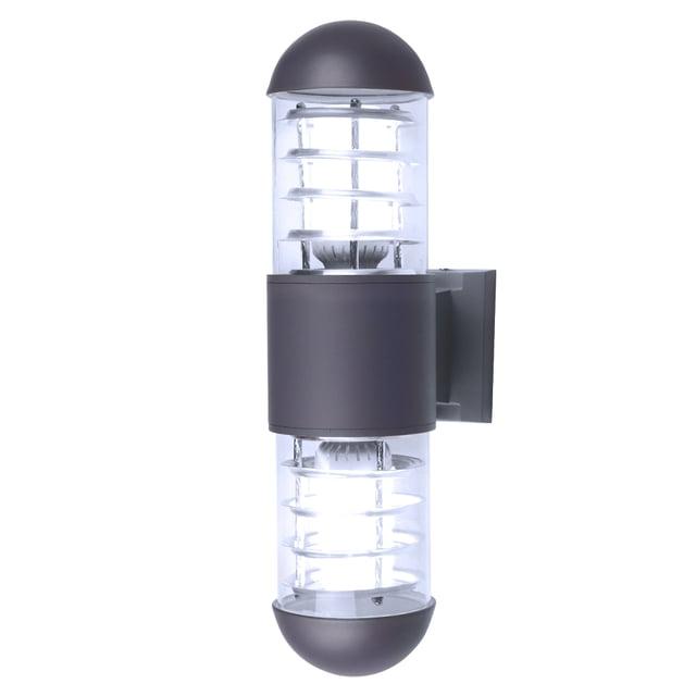 Pantalla De Plástico De Aluminio Resistente Al Agua De 24 W, Lámparas De Pared Led, Lámpara De Pared Ip65, Enchufe E27 Para Exteriores Yuarrent HA025434-01