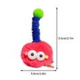thumbnail image 3 of Pinzas para el pelo con pompones divertidos, accesorios para el día del pelo loco para niñas, pinzas para el pelo con dibujos animados para niños (amarillo), 3 of 7