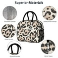 thumbnail image 4 of Womens Beige and Black Leopard Pattern Lunch Box for Work,Insulated Lunch Bag for Women,Loncheras Para Mujer,Leakproof Adult Lunch Bag for Work,Beach,Travel,Picnic,Camping, 4 of 7
