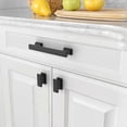 thumbnail image 3 of 10 Pack Brushed Satin Nickel Cabinet Pulls 3-3/4 Inch(96mm) Hole Center Drawer Pulls Cabinet Hardware Kitchen Cabinet Handles for Bathroom Dresser Pul, 3 of 4