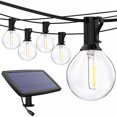 thumbnail image 3 of Luces de cadena al aire libre 25 LED G40 Bombillas de vidrio de globo Lámpara decorativa colgante impermeable para patio Patio trasero Balcón Monstrate HA000281-00B, 3 of 4