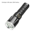 thumbnail image 4 of Flashlight Durable Rechargeable Super Bright Hand Lamp Small Lightweight Torch Hunting Camping Illumination Outdoor TorchUSB18650battery, 4 of 7