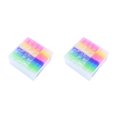 thumbnail image 2 of Methold Gomas de borrar Rainbow Jelly Cute Office School Papelería Arte translúcido Toallita Lápiz Escritura Borrador Coleccionables para estudiantes Color aleatorio 2piezas, 2 of 6