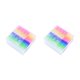 thumbnail image 3 of Tholdsy Gomas de borrar Rainbow Jelly Cute Office School Papelería Arte translúcido Toallita Lápiz Escritura Borrador Coleccionables para estudiantes Color aleatorio 2piezas, 3 of 6
