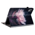 thumbnail image 4 of Dteck Flower Pattern Case for Lenovo Tab M11 11-inch TB330FU TB330XU 2024,PU Leather Card Slots Case with Multi-Angle Viewing Shockproof Stand Full Body Protection Cover,Pink Flower, 4 of 5