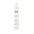 thumbnail image 1 of Xtricity - 4-Outlet 3-USB Port 4.8A Wi-Fi Smart Power Bar, White, 1 of 3