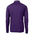 thumbnail image 3 of Men's Cutter & Buck Purple ECU Pirates Adapt Eco Knit Stretch Recycled Quarter-Zip Pullover Top, 3 of 3