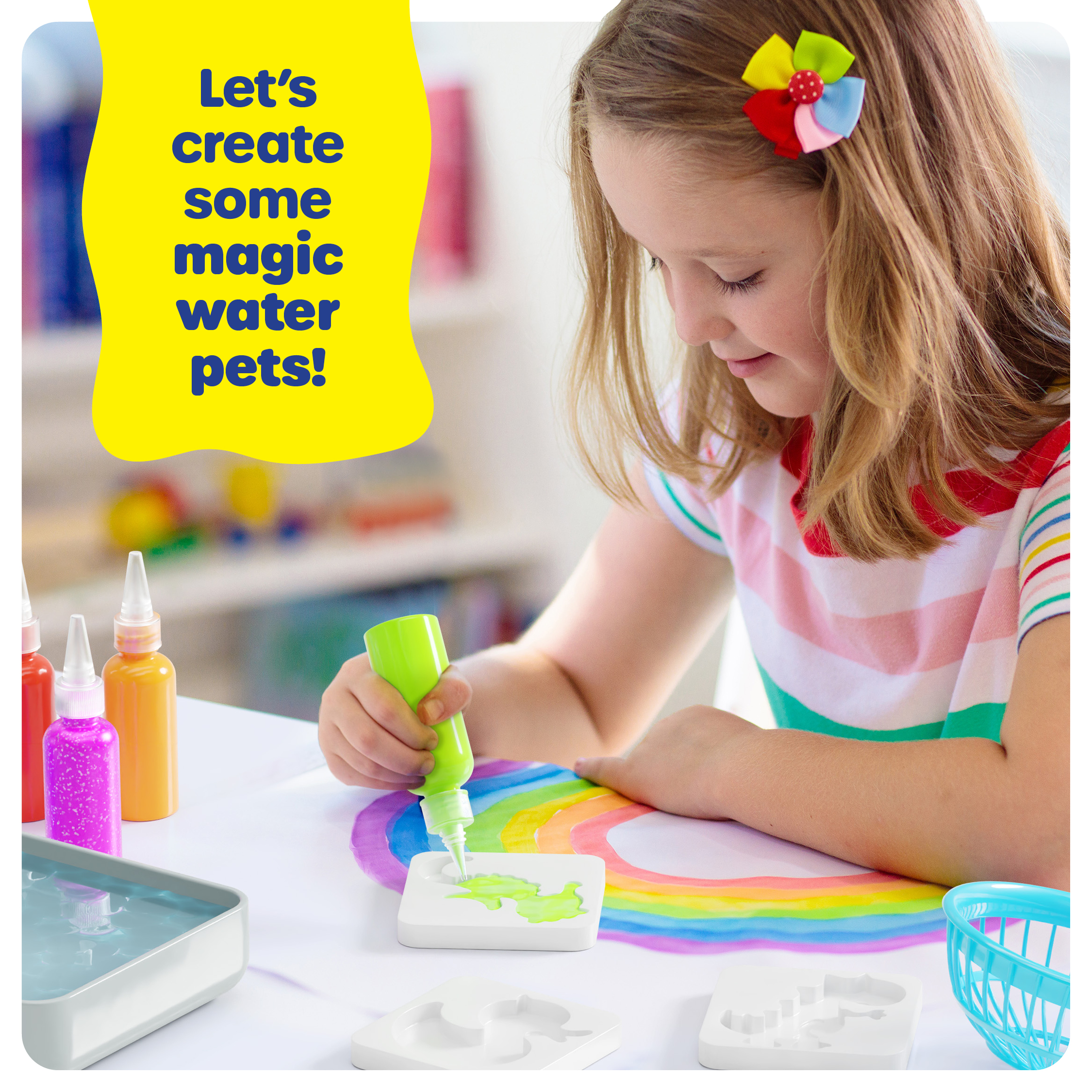Aqua Fairy Water Gel Kit for Kids - Magic Water Elf Toy Kit - Water Pets - DIY Squishy Maker Kit - Craft Kits for Kids - Make Your Own Squishies Toys Crafts - Christmas Gifts for Kids, Boys, Girls