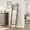 Greige, variant on Wooden Blanket Ladder with 4 Hooks, 63.4" H 6-Tier Farmhouse Ladder Holder Organizer, for Living Room, Bedroom, Balcony - Black