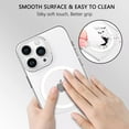 thumbnail image 6 of for iPhone 13 Clear Case, Compatible with Mag-Safe, Military-Grade Drop Protection, Slim Fit Magnetic Phone Case for iPhone 13, TPU Bumper Shockproof Protective Cover, White, 6 of 8