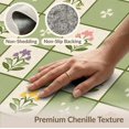 thumbnail image 6 of ODIKA 4'x6' Green Sage Cottage Botanical Wildflower Washable Area Rug Delicate Scattered Floral Branch Pattern Pet Friendly, Non-Shedding for Bedroom, Reading Nook, 6 of 7