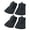 B, variant on 2 Pair Electric Scooter Fishtail Rubber Front Rear Mudguards Electric Scooter Rear Mud Flap Electric Scooter Accessories