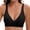 Black, variant on Push Up Bra for Women Deep V No Underwire Soft Wireless Bra Wide Strap Bras