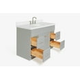 thumbnail image 4 of Ariel Hamlet 49 In. Rectangle Sink Vanity With White Quartz Countertop In Grey, 4 of 11