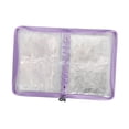 thumbnail image 3 of Organizador de joyas transparente, ligero y resistente al polvo, con 48 bolsillos para viajes. Púrpura, 3 of 9