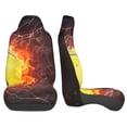 thumbnail image 3 of Sikiie Tennis Ball On Fire And Water Car Seat Protector 2 Pack Car Seat Cushion Mat, Car Seat Covers for SUV, Truck, Van, 3 of 7