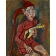 thumbnail image 2 of Chaïm Soutine 15x18 Gold Ornate Wood Frame and Double Matted Museum Art Print Titled - Child with a Toy (1919), 2 of 4