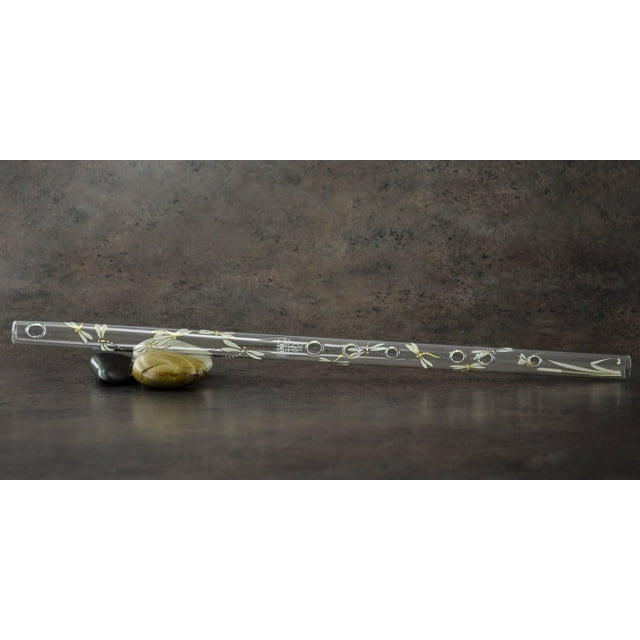 Hall Crystal Flute 11903 - Inline Glass Flute in F - Dragonfly