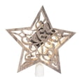 thumbnail image 1 of Celebrations 9736968 Wood LED Star Tree Topper, Warm White, 1 of 1