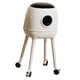 thumbnail image 5 of Innovador bote de basura alto con ruedas, contenedor de reciclaje de doble capa para espacios estrechos. Blanco, 5 of 9